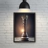 Quadro Decorativo Grande Rei Jogo de Xadrez Quarto Moderno - 4