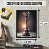 Quadro Decorativo Grande Rei Jogo de Xadrez Quarto Moderno - 3