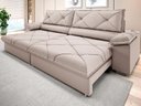 Ver imagem 1 de Sofá com Carregador Usb e Molas no Assento Retrátil Reclinável Nice 2,90m Velosuede - Netsofas