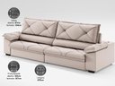 Ver imagem 5 de Sofá com Carregador Usb e Molas no Assento Retrátil Reclinável Nice 2,90m Velosuede - Netsofas