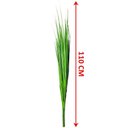 Ver imagem 3 de Kit 12 Folhagem Decoração Capim Verde Artificial Natal 110cm
