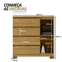 Ver imagem 2 de Cômoda para Quarto com 4 Gavetas e Armário - Vega Marrocos