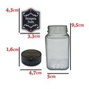 Ver imagem 2 de Kit 10 Potes Tempero + 30 Etiquetas Adesivas Q170 - Shd