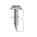 Ver imagem 3 de Parafuso Flangeado 4,2x13 Com 500un Ponta Agulha (Forro) Vila