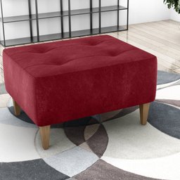 Puff para Sala de Estar 62cm x 37cm Piva - 1
