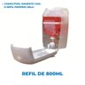 Kit Dispenser Interfolha Branco/cristal + Saboneteira Refil Branco/cristal + Sabonete Liquido Espuma - 6