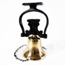 Ver imagem 1 de Sino de Bronze Puro Suporte Parede Empresa Fazenda Decoração