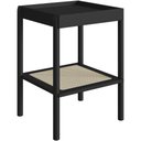 Ver imagem 1 de Mesa Lateral para Sala de Estar Pés Madeira Moss A03 Nero Preto