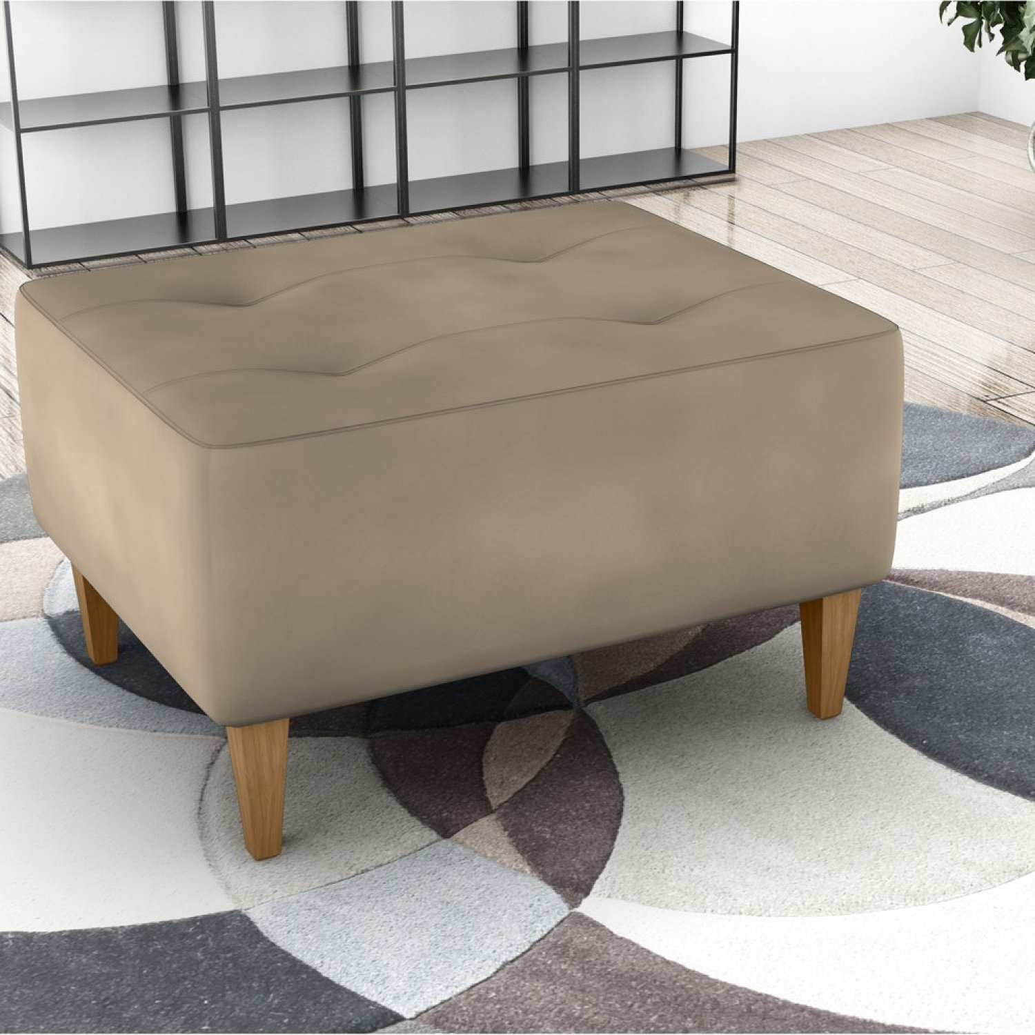 Puff para Sala de Estar 62cm x 37cm Piva - 1
