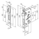 Ver imagem 3 de Fechadura Externa Magnum Espelho 881-40pe 40mm Ctz-55 Cromado Pado