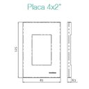 Ver imagem 4 de Conjunto 4x2 Linha Marrom Sleek Alto Brilho Margirius 4x2" 1 Interruptor Duplo Paralelo