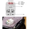 Adaptador Tomada Universal Viagem Internacional Uk Eua Europa Asia C/ 2 USB - 4