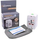 Ver imagem 5 de Adaptador Tomada Universal Viagem Internacional Uk Eua Europa Asia C/ 2 USB