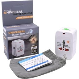 Adaptador Tomada Universal Viagem Internacional Uk Eua Europa Asia C/ 2 USB - 5
