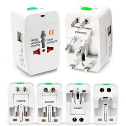 Adaptador Tomada Universal Viagem Internacional Uk Eua Europa Asia C/ 2 USB - 9