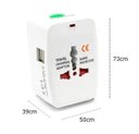 Ver imagem 6 de Adaptador Tomada Universal Viagem Internacional Uk Eua Europa Asia C/ 2 USB