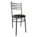 Ver imagem 2 de Kit Conjunto com 2 Cadeiras para Cozinha Mesa Jantar Bar Lanchonete Restaurante Estofado Preta