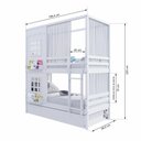 Ver imagem 4 de Treliche Casinha Reta com 02 Janelas e Cortina Madeira Maciça Branco Housin