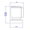 Ver imagem 2 de Acabamento para Registro Spot Cromado Deca 1/2, 3/4 e 1 '' - 4900c43pq