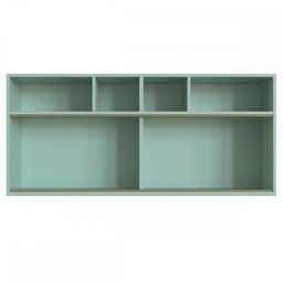 Armário Aéreo Cozinha One 2 Portas com Vidro Verde Bellagio - Gralar - 2