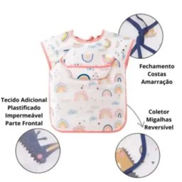 Babador Regatinha Blw Proteção Dupla Impermeável Bebê Coelho - 7