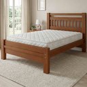 Ver imagem 3 de Cama Casal 140cm Madeira Maciça Orlex Avelã B11 - Mpozenato