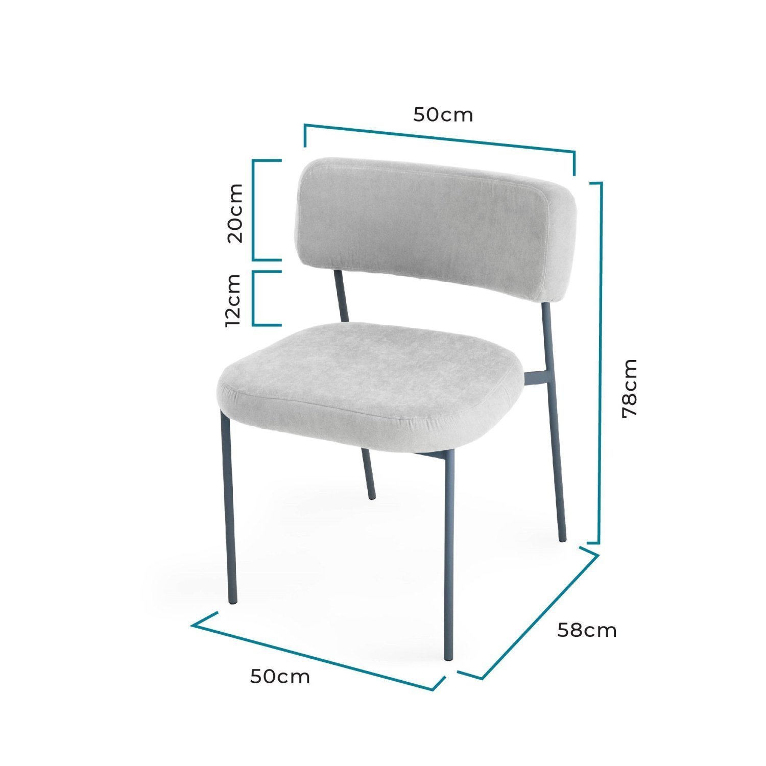 Cadeira para Sala de Jantar em Aço Slim - 4