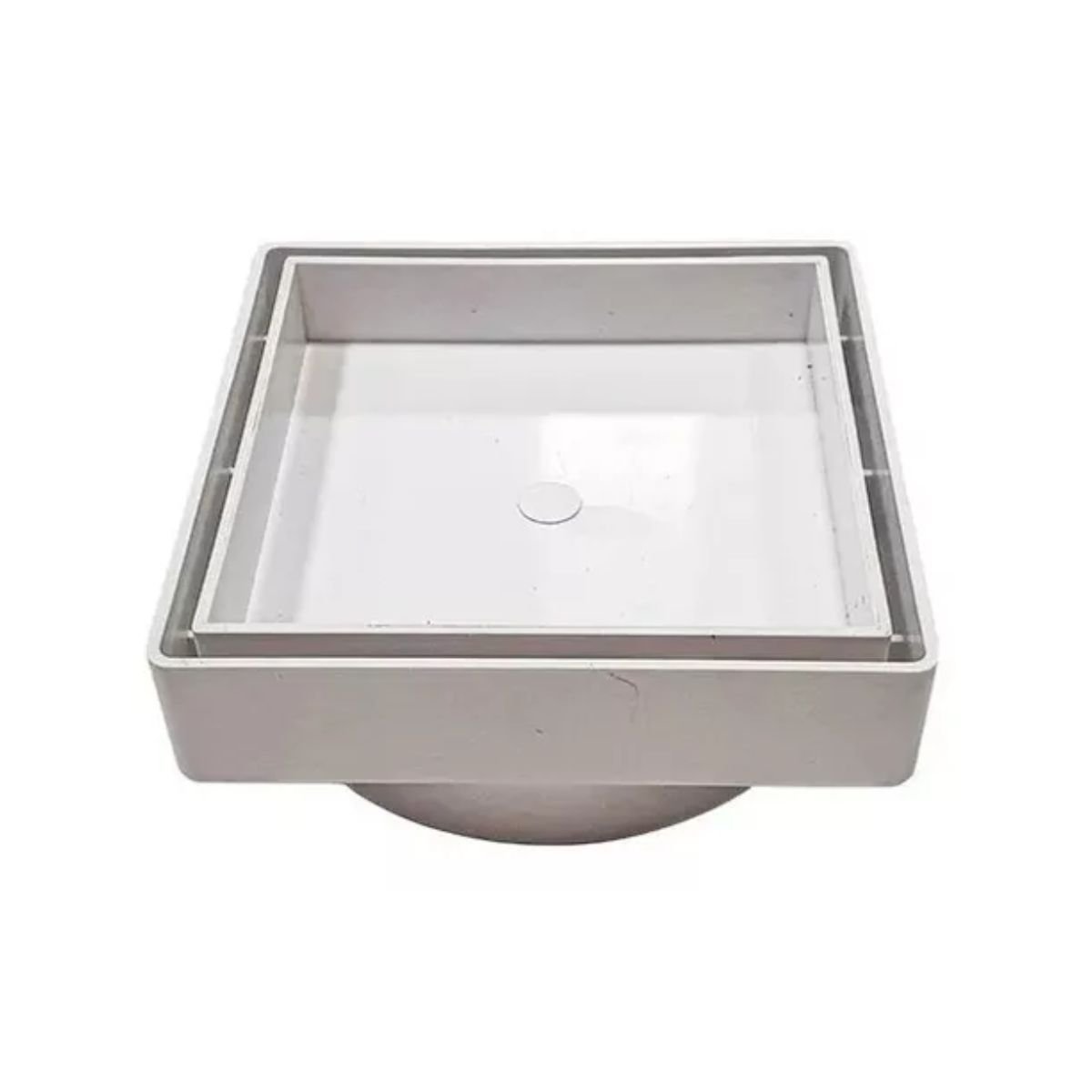 Kit 2 Ralos Oculto Invisível Grelha Sifonado Porcelanato 15x15cm - 1