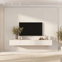 Ver imagem 2 de Rack com Painel Liso TV até 86 Polegadas Planejado 280x250cm Aruá CabeCasa MadeiraOriginals Off White