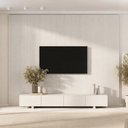 Ver imagem 1 de Rack com Painel Liso TV até 86 Polegadas Planejado 280x250cm Aruá CabeCasa MadeiraOriginals Off Wh