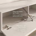 Ver mais imagens de Rack com Painel Liso TV até 86 Polegadas Planejado 280x250cm Aruá CabeCasa MadeiraOriginals Off Wh