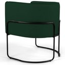 Ver imagem 3 de Kit 2 Poltronas Base Aço Betina B-303 Veludo Verde Musgo