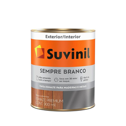 Tinta Esmalte Suvinil Sempre Branco Acetinado 900ml 50579134 - 1