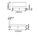 Ver imagem 3 de Cama Box King com Cabeceira 198x215cm Ariel