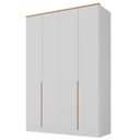 Ver imagem 3 de Guarda Roupa Infantil 4 Portas 2 Gavetas MDF Sky Yescasa Branco/Olmo Italiano