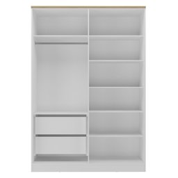 Guarda Roupa Infantil 4 Portas 2 Gavetas MDF Sky - 9