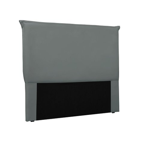 Cabeceira Solteiro 90cm Luna Veludo Cinza - Lucadi Home