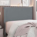 Ver imagem 2 de Cabeceira Solteiro 90cm Luna Veludo Cinza - Lucadi Home