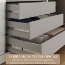 Ver imagem 7 de Guarda-roupa Casal Tower 3 Portas 6 Gavetas com Espelho Branco - Pnr Móveis