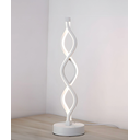 Ver imagem 1 de Abajur Moderna de Led Genoma Dna Branco para Sala de Estar, Quartos, Cabeceira de Cama, Escritório