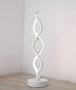 Ver imagem 1 de Abajur Moderna de Led Genoma Dna Branco para Sala de Estar, Quartos, Cabeceira de Cama, Escritório