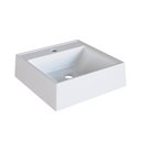 Ver imagem 2 de Cuba de Sobrepor Quadrada para Banheiro e Lavabo C007 Placa&Ponto Branco