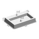 Ver imagem 3 de Cuba de Sobrepor Retangular Para Banheiro e Lavabo C008 Placa&Ponto