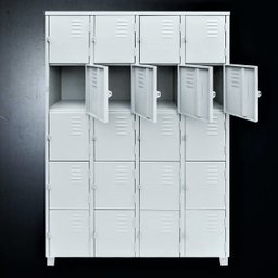Armário Roupeiro de Aço Vestiário 20 Portas Locker - 2