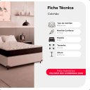 Ver imagem 2 de Colchão Viúva e-Shop Casa D33 One Face - Branco/Preto - 17x128x188cm - e-Shop Casa