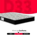 Ver imagem 4 de Colchão Viúva e-Shop Casa D33 One Face - Branco/Preto - 17x128x188cm - e-Shop Casa