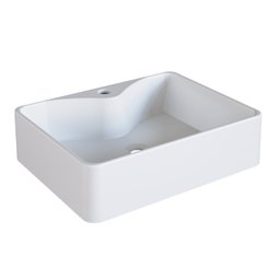Cuba de Sobrepor Retangular Para Banheiro e Lavabo C002 Placa&Ponto - 2