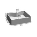 Ver imagem 3 de Cuba de Sobrepor Retangular para Banheiro e Lavabo C002 Placa&Ponto Branco