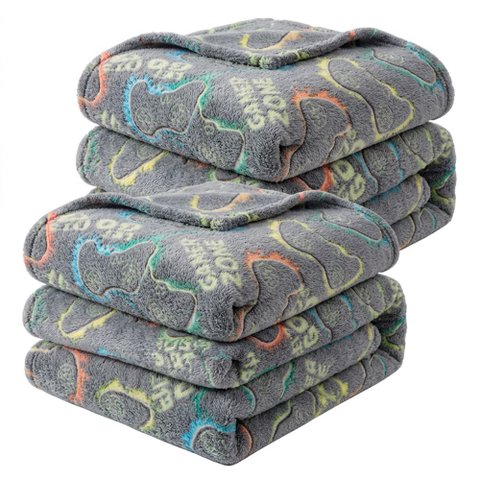 Kit 2 Manta Cobertor Infantil Brilha no Escuro Microfibra Super Macio com Conforto Térmico Premium C