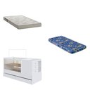 Ver imagem 5 de Berço Cama Multifuncional com Gavetões 2 Colchões Branco